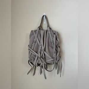Alexander Wang Kirsten Bag Suede Leather Grey Shoulder Strap Tote
